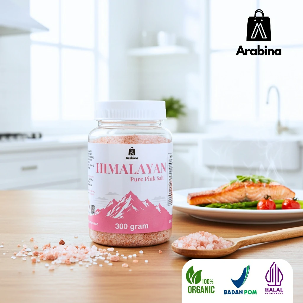 Arabina Garam Himalaya 100% Asli 500 gram Himalayan Salt Original Untuk Diet Sehat Mpasi - Image 5