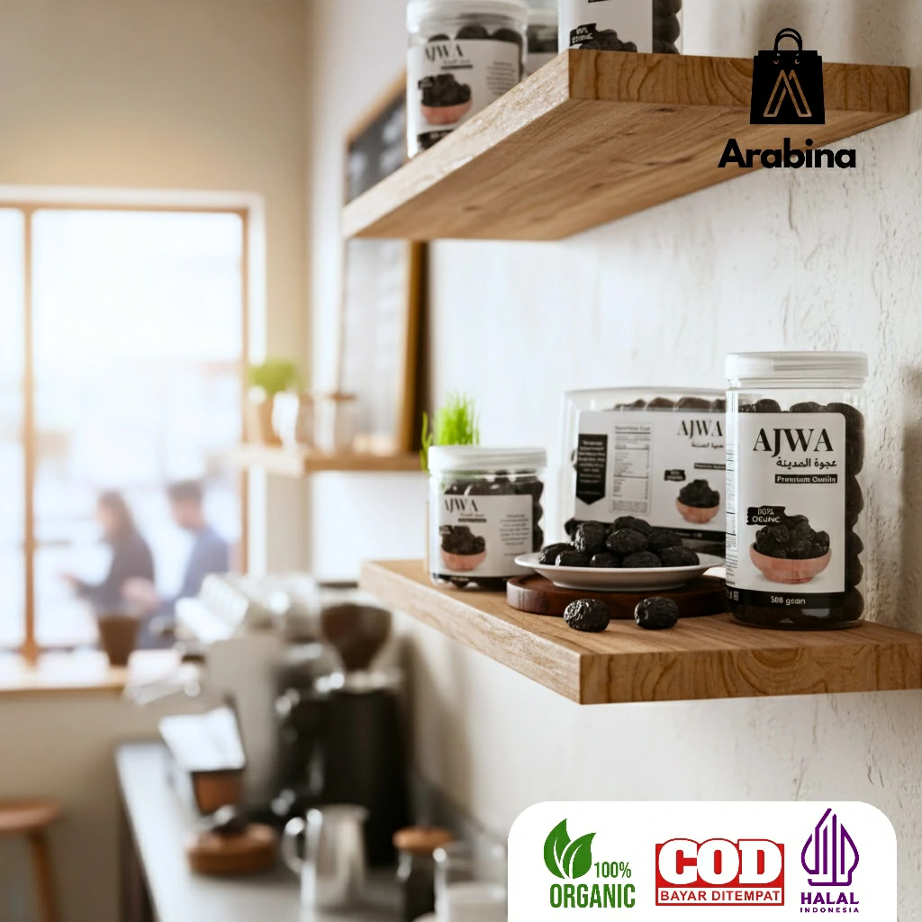 Arabina Kurma Ajwa 100% Original Organik Premium Azwa Madinah Lembut Legit - Image 8