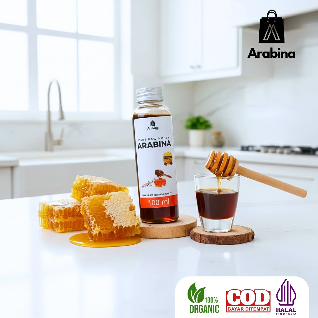 Arabina Madu Murni Asli 100% Pure Raw Honey Alami Tanpa Campuran - Image 8
