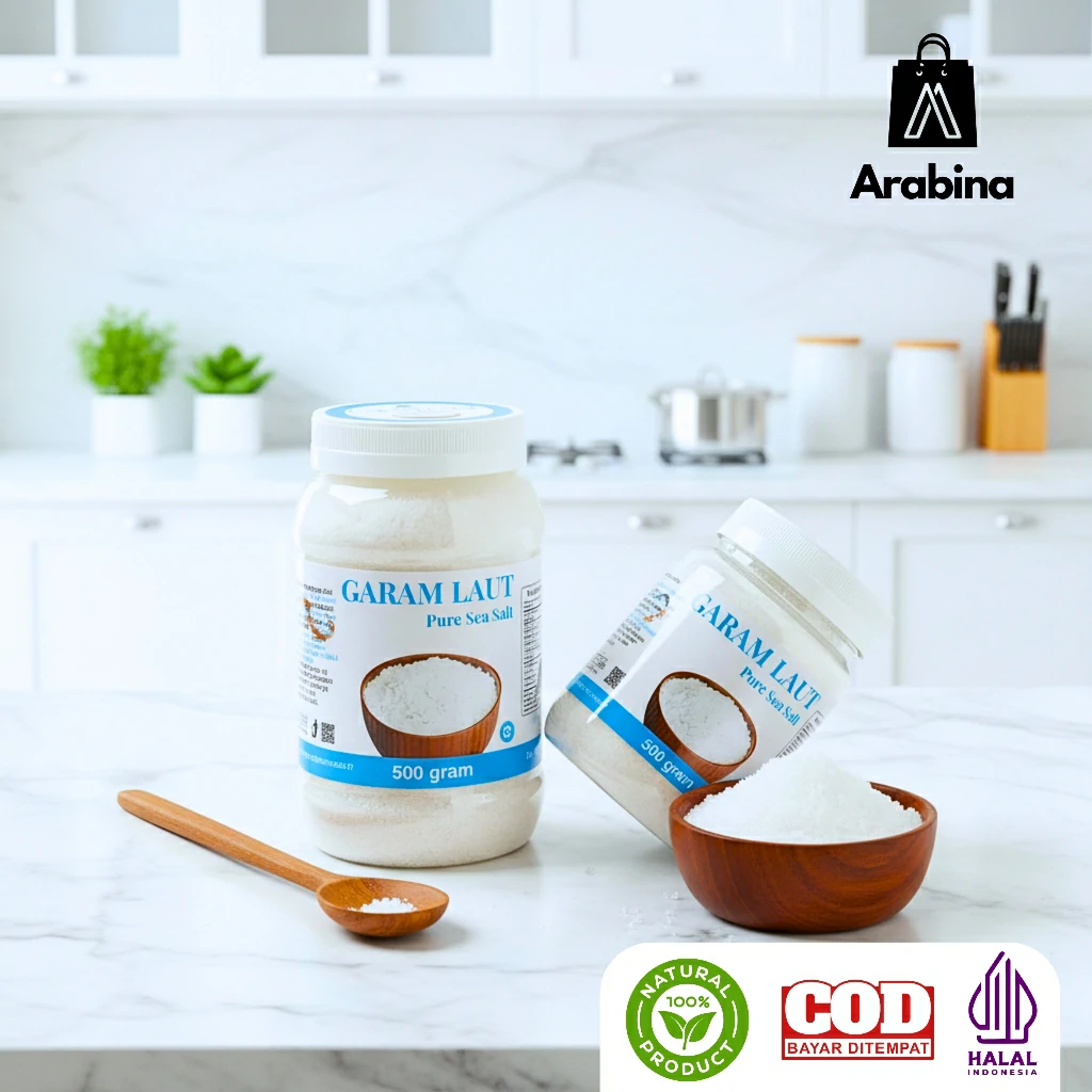 Arabina Garam Laut Alami 100% Original Premium Mpasi Non Refined - Image 5