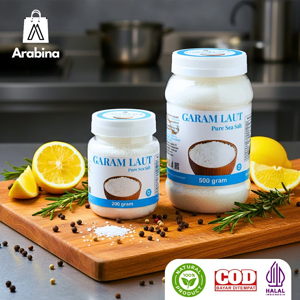 Arabina Garam Laut Alami 100% Original Premium Mpasi Tanpa Pengawet - Image 4