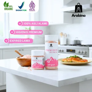 Arabina Garam Himalaya Original 100% Untuk Mpasi Dan Kebutuhan Memasak Himayan Pink Salt