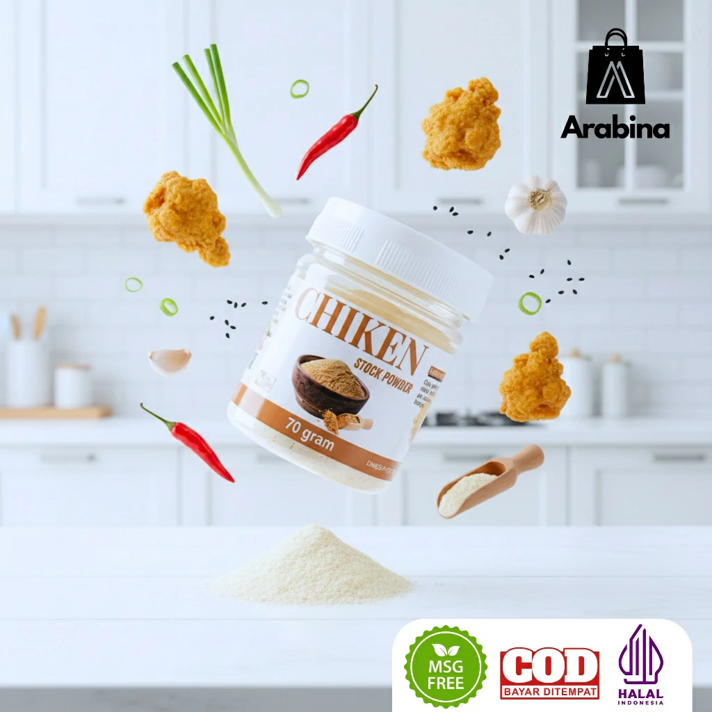 Arabina Kaldu Ayam bubuk 100% Halal Non MSG Penyedap Rasa Masakan Chicken Stock Seasoning Powder - Image 7