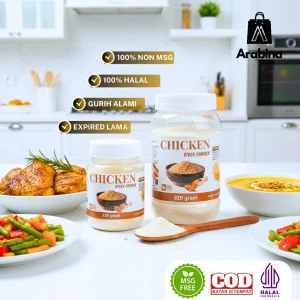 Arabina Kaldu Ayam Bubuk Non MSG 100% Halal Bumbu Penyedap Rasa Chicken Stock Seasoning Powder