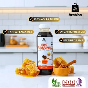 Arabina Madu Asli Murni 100% Tanpa Campuran Pure Raw Honey