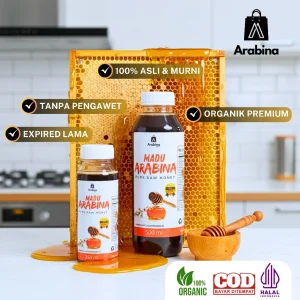 Arabina Madu Murni Asli 100% Pure Raw Honey Alami Tanpa Campuran