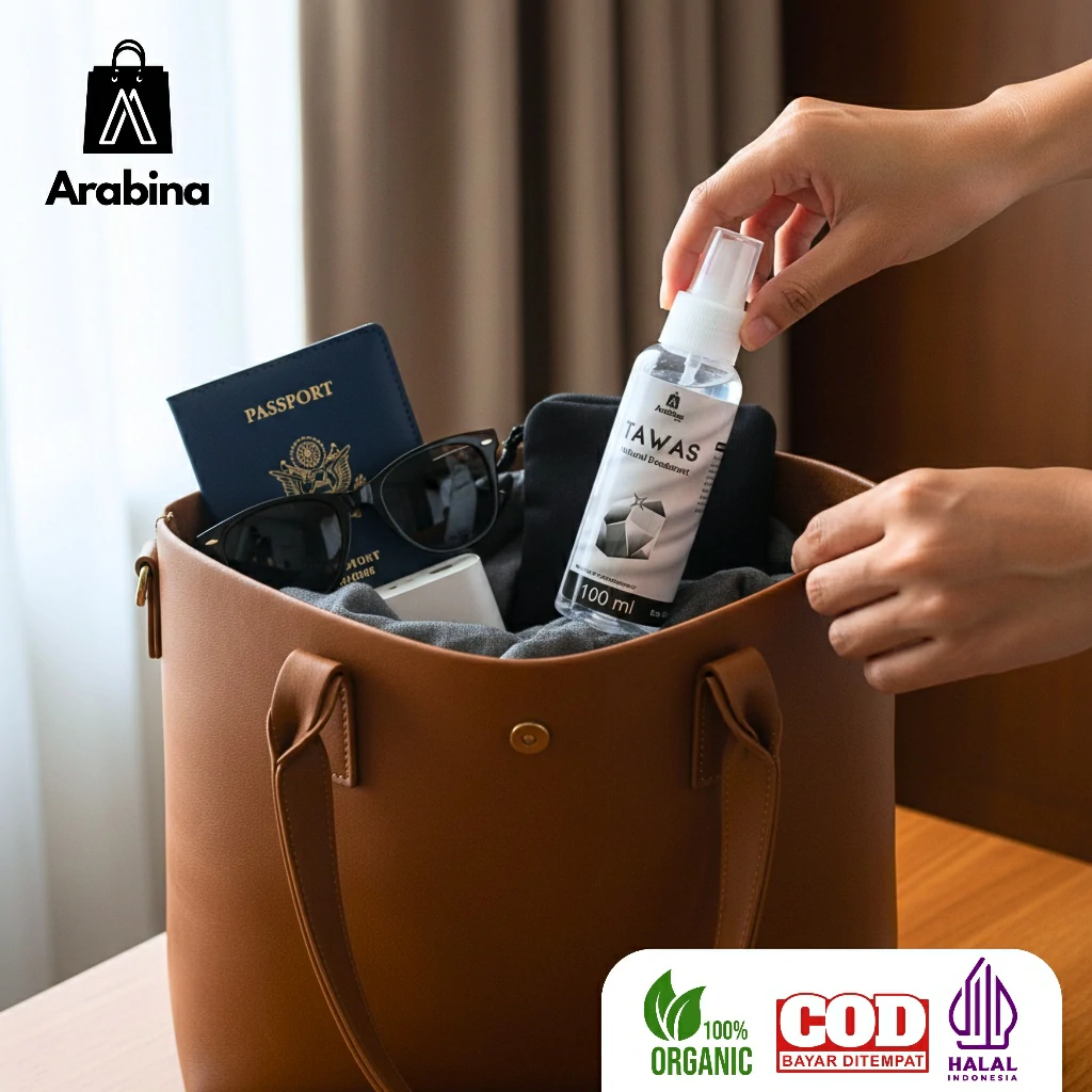 Arabina Deodorant Air Tawas Spray 100% Non Alkohol Deodoran Anti Bau Badan Tahan Lama - Image 3