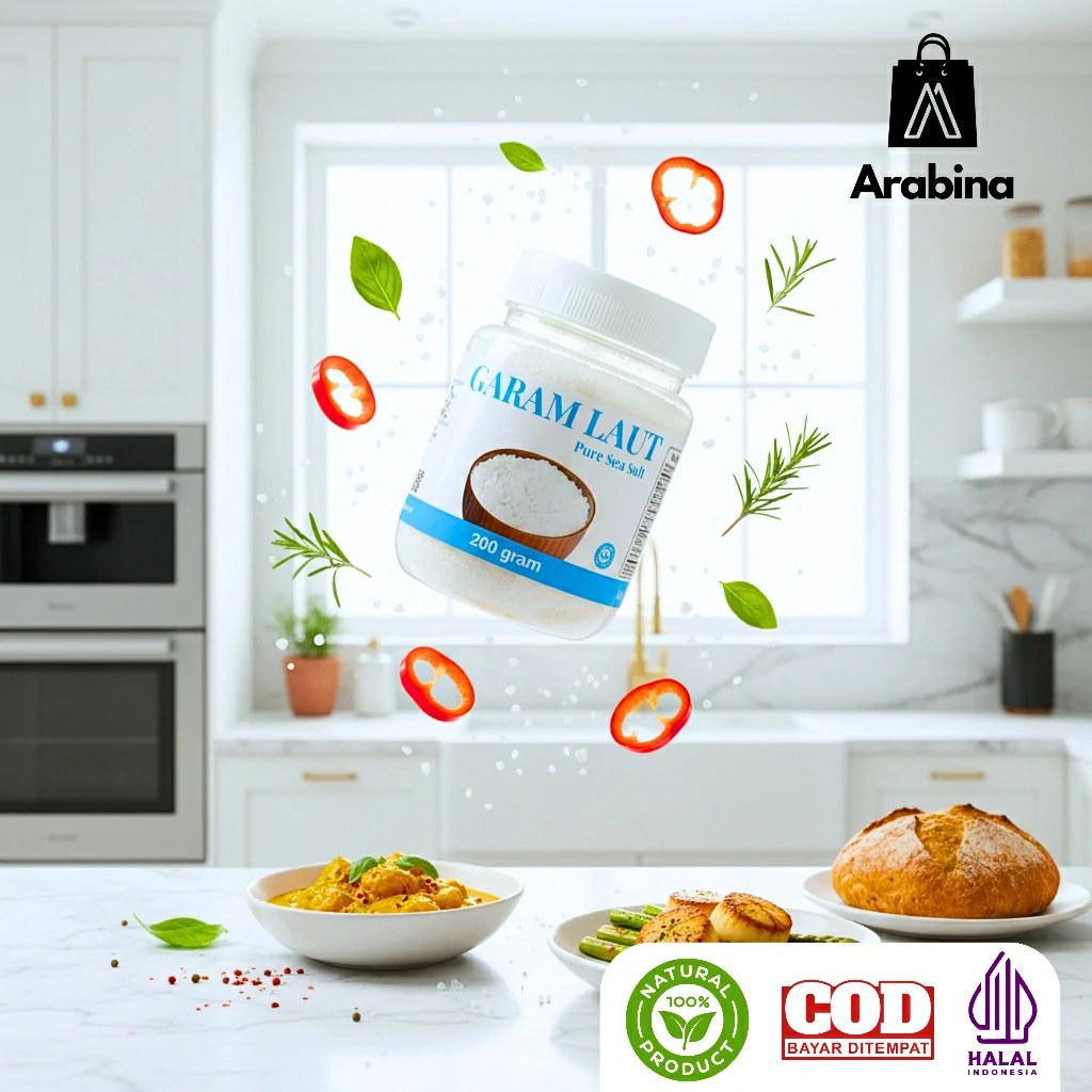 Arabina Garam Laut Alami 100% Original Premium Mpasi Non Refined - Image 8