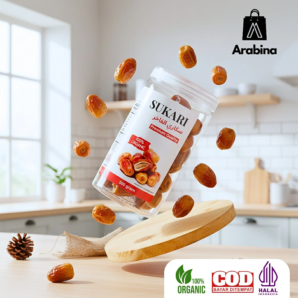 Arabina Kurma Sukkari 100% Lembut Legit Asli Premium Sukari Dates Original - Image 5