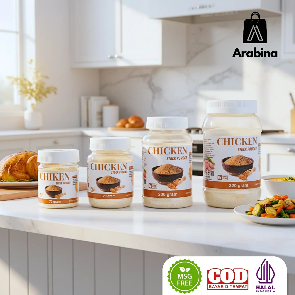 Arabina Kaldu Ayam bubuk 100% Halal Non MSG Penyedap Rasa Masakan Chicken Stock Seasoning Powder - Image 5
