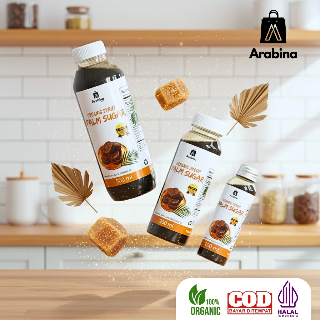 Arabina Gula Aren Cair Bubuk Asli 100% Untuk Kopi Palm Sugar Bubuk - Image 3
