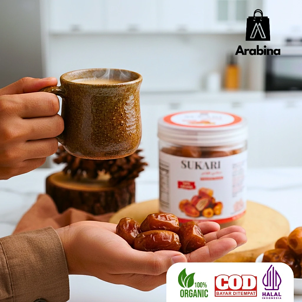Arabina Kurma Sukari 100% Original Organik Lembut Sukkari Dates Premium - Image 6