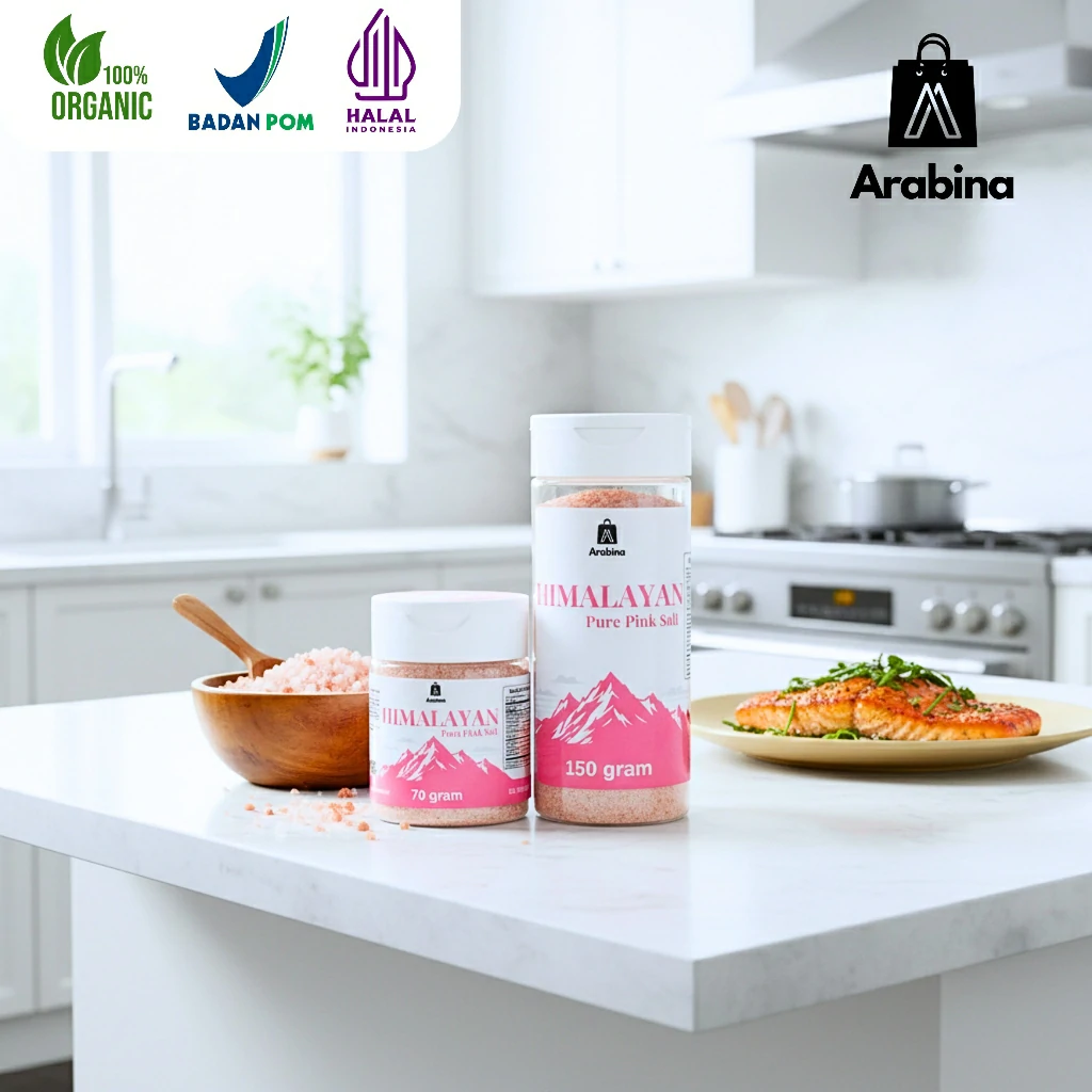 Arabina Garam Himalaya Original 100% Untuk Mpasi Dan Kebutuhan Memasak Himayan Pink Salt - Image 2