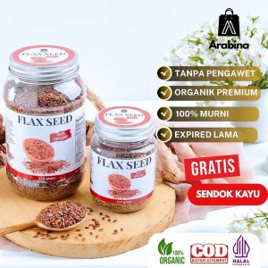 Arabina Flax Seed 100% Organik Biji Rami Original