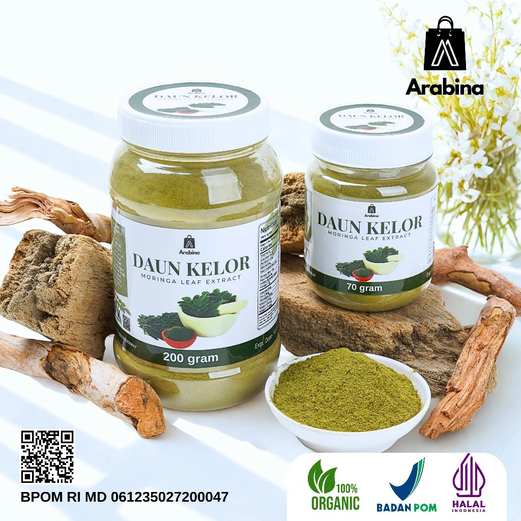 Arabina Daun Kelor Bubuk Original 100% Ekstrak Organik Peninggi Badan - Image 4
