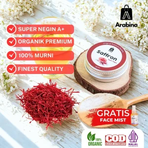 Arabina Saffron Premium Original 100% Iran Safron Super Negin Grade A+ Finest Quality
