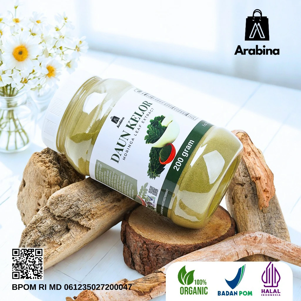 Arabina Daun Kelor Bubuk Original 100% Ekstrak Organik Peninggi Badan - Image 9