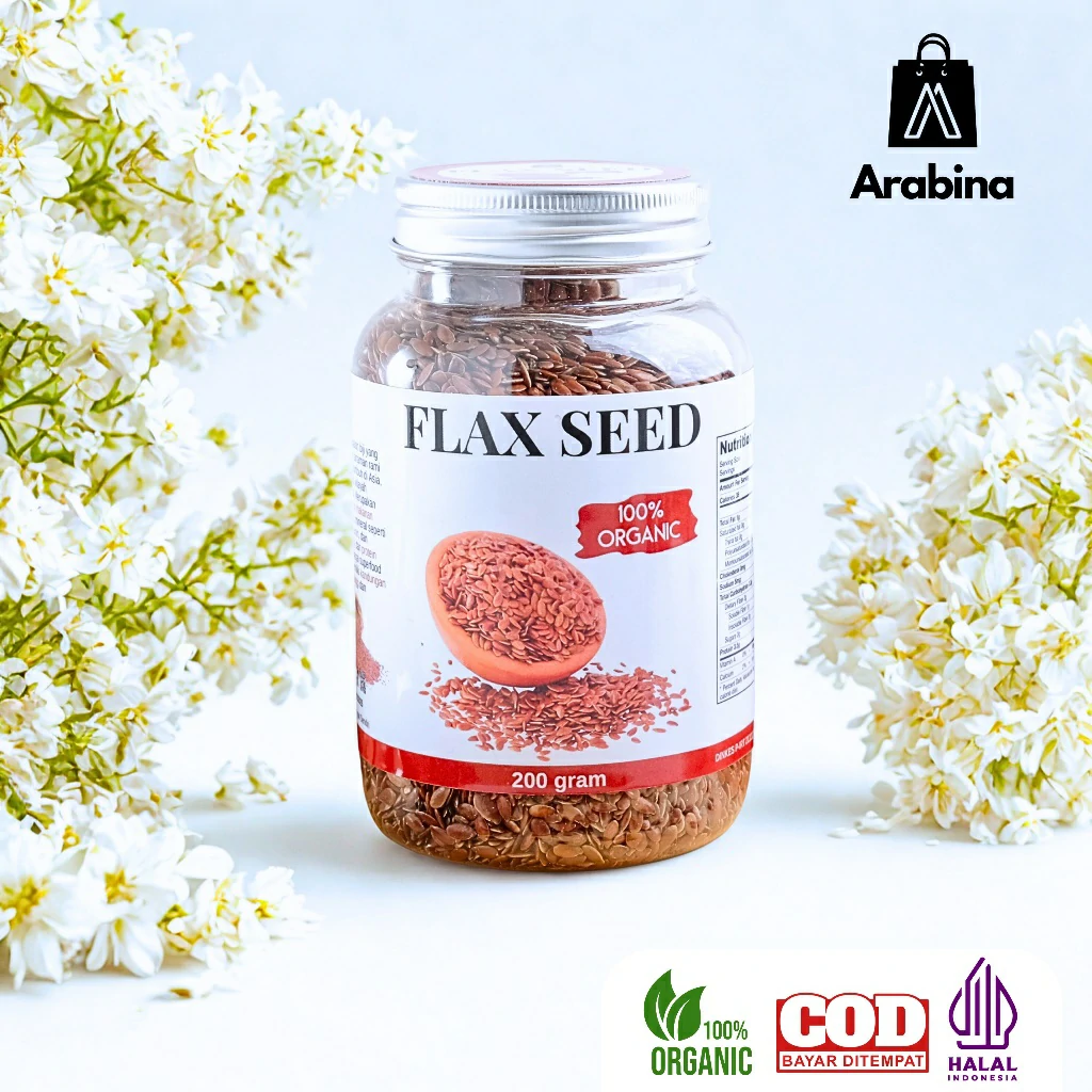Arabina Flax Seed Organik 100% Original Biji Rami - Image 9