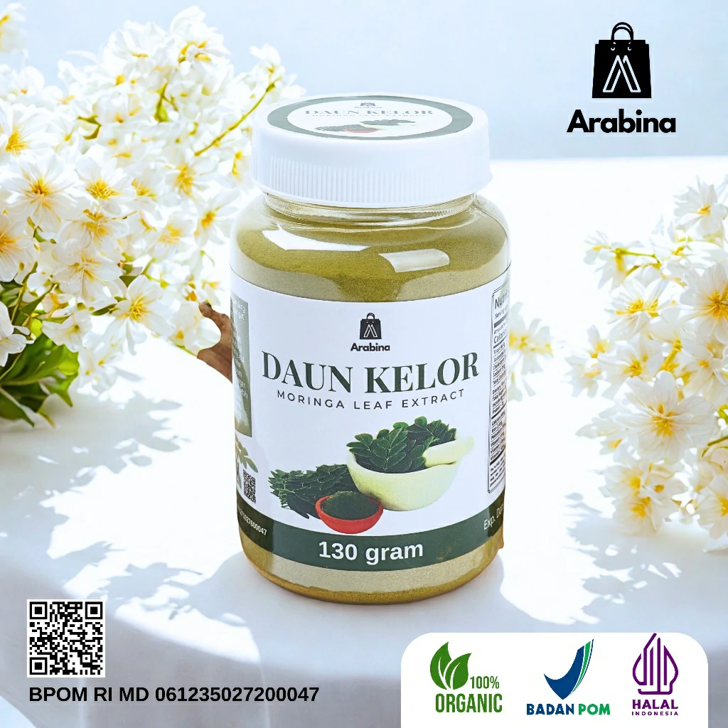 Arabina Daun Kelor Bubuk Original 100% Ekstrak Organik Peninggi Badan - Image 8