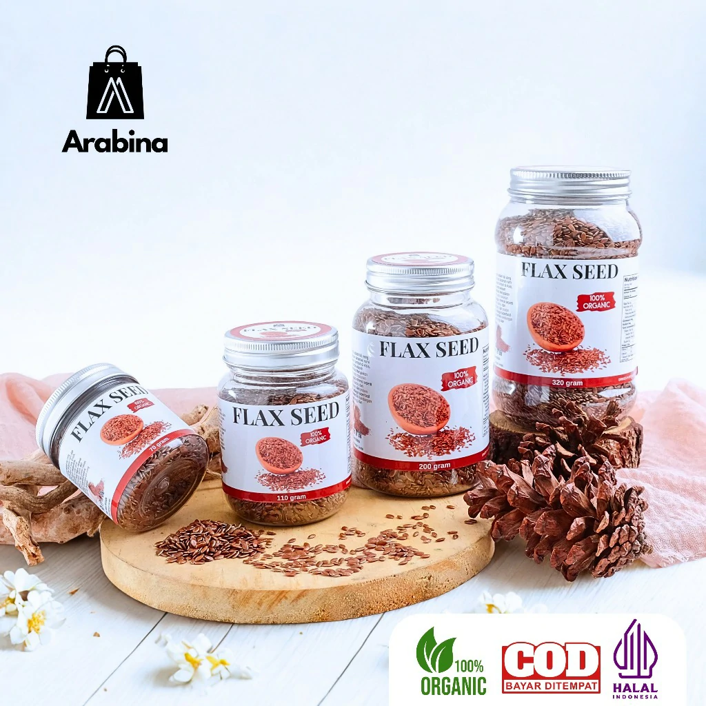 Arabina Flax Seed Organik 100% Original Biji Rami - Image 4