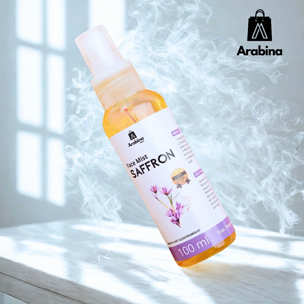 Arabina Facemist Saffron 100% Original Safron Organik Premium Toner Wajah - Image 9