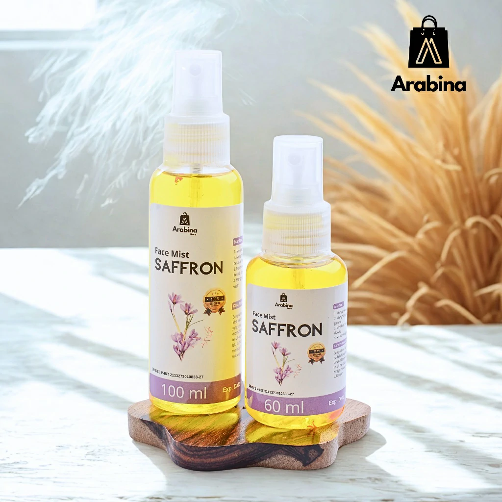 Arabina Facemist Saffron 100% Original Safron Organik Premium Toner Wajah - Image 2