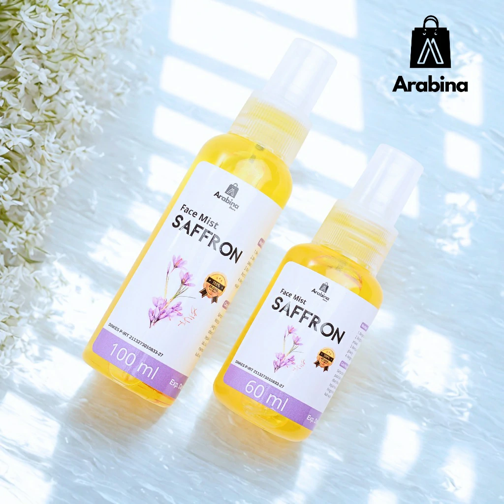 Arabina Facemist Saffron 100% Original Safron Organik Premium Toner Wajah - Image 6