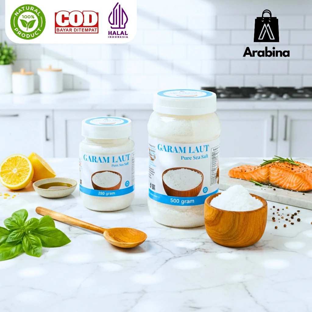 Arabina Garam Laut Alami 100% Original Premium Mpasi Tanpa Pengawet - Image 2