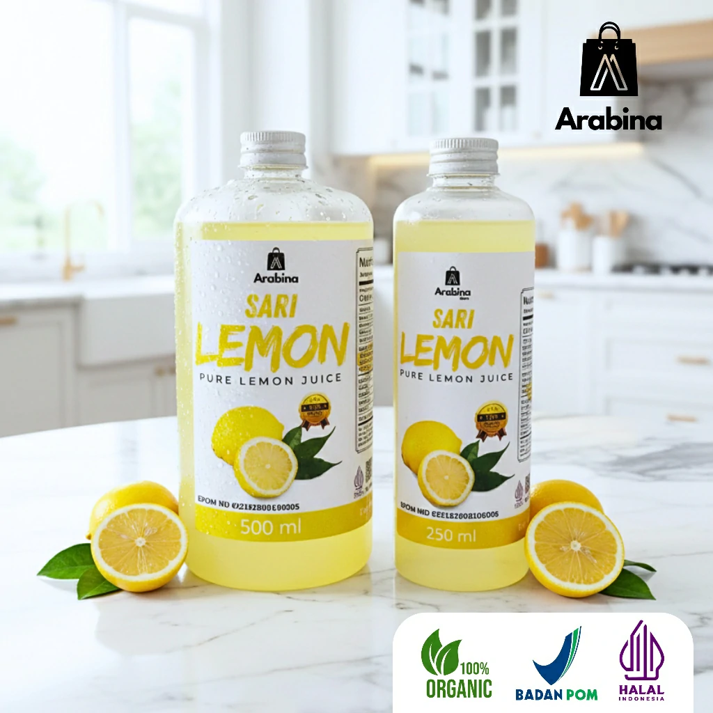 Arabina Sari Lemon Murni Asli 100% Organik Fresh Tanpa Pengawet Diet Detoks - Image 5