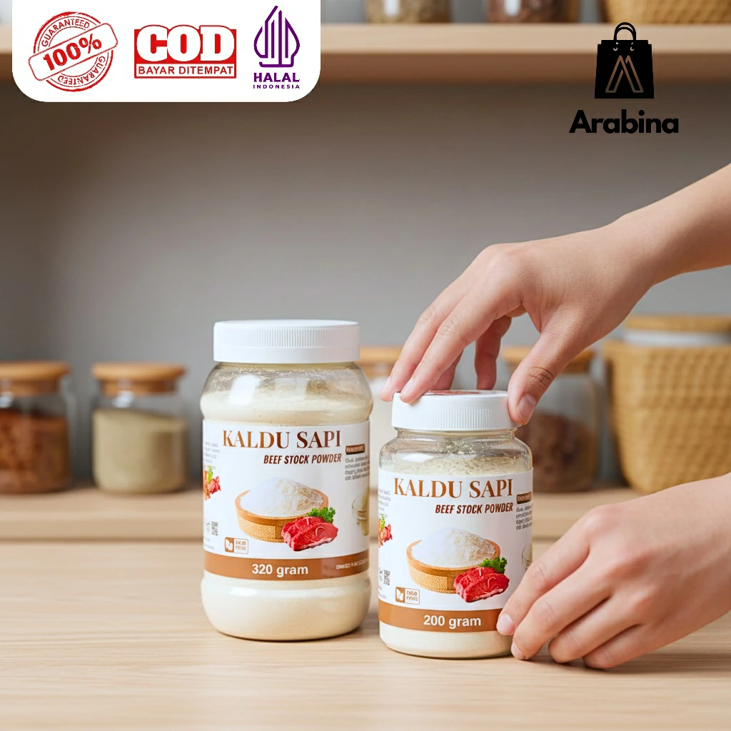 Arabina Kaldu Sapi Bubuk 100% Non MSG Halal Original Penyedap Rasa Beef Stock Seasoning Powder - Image 5